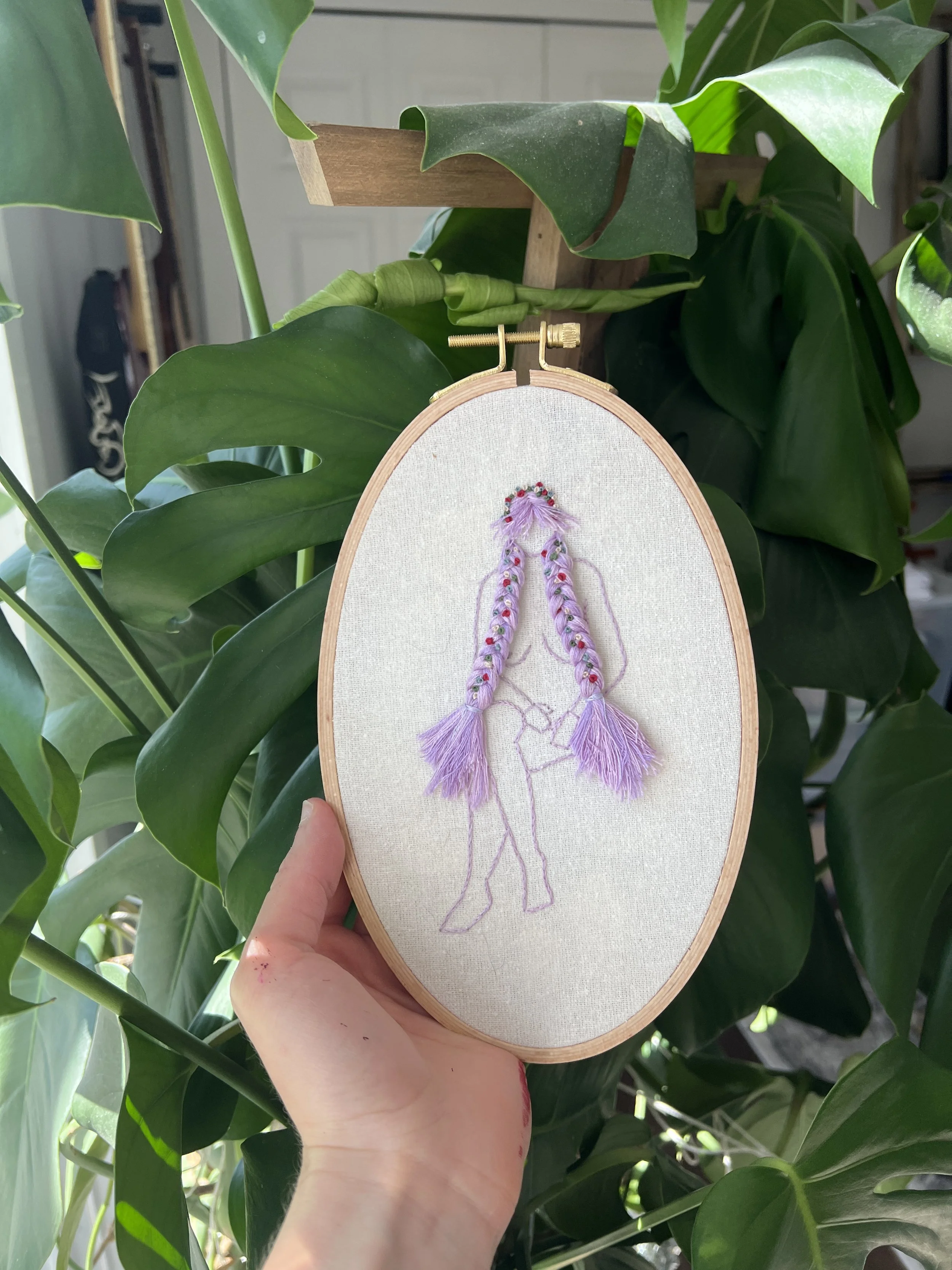 Flowers in Her Hair -Pastel Purple-