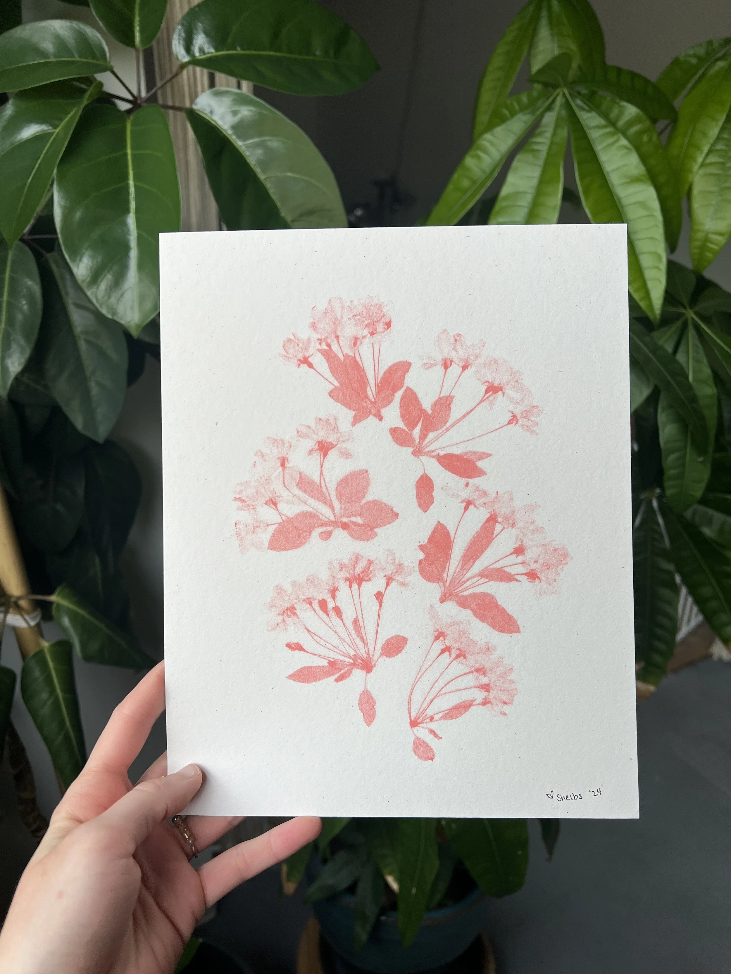 April Bloom 2024 Risograph Print