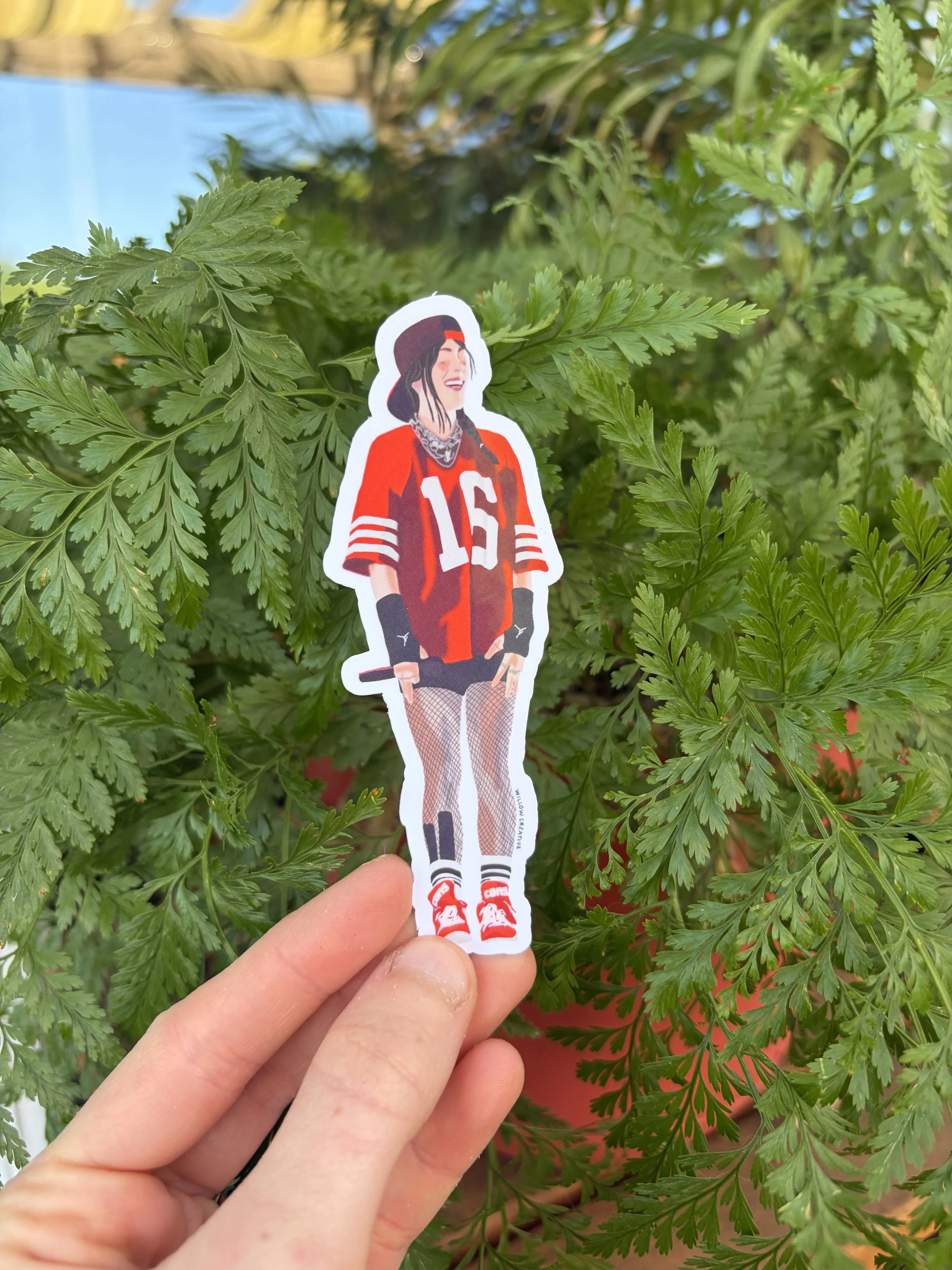 Billie Eilish Tour Outfit Sticker
