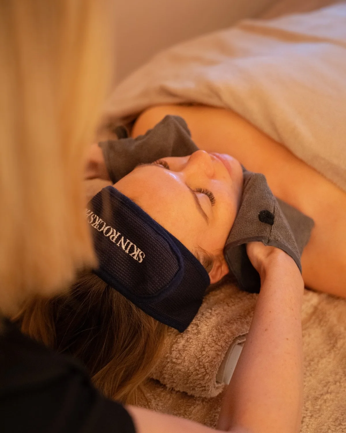 Relaxing facial treatment at TG Skin & Wellness in Chilcompton