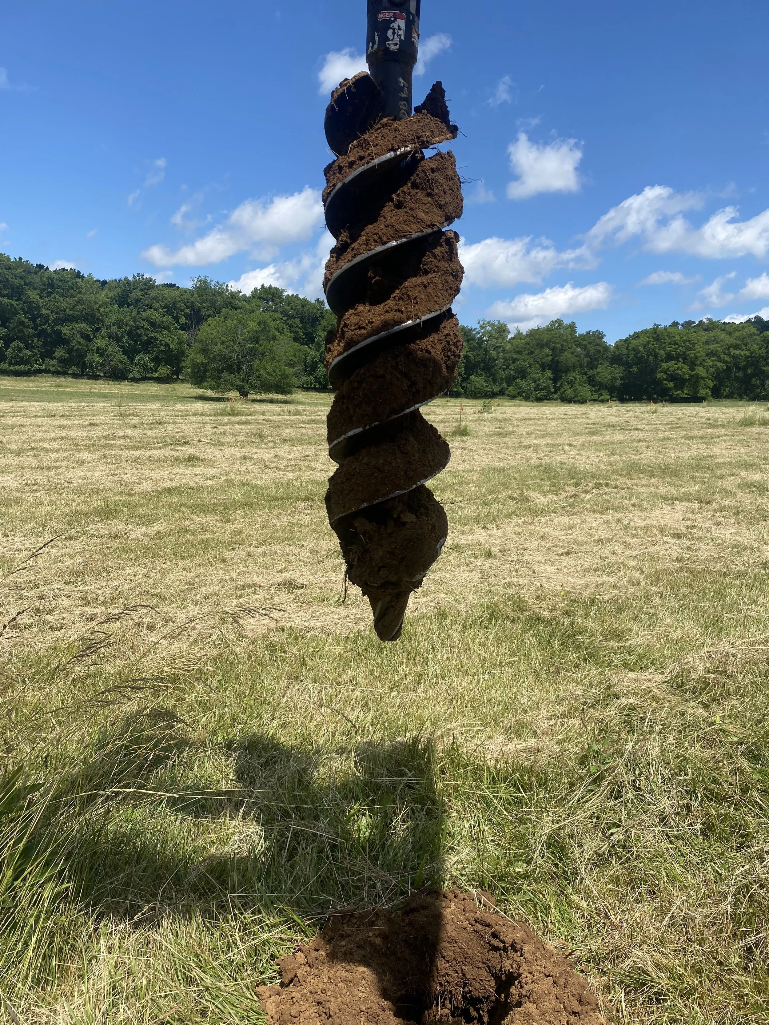 Auger with soil found in middle tn