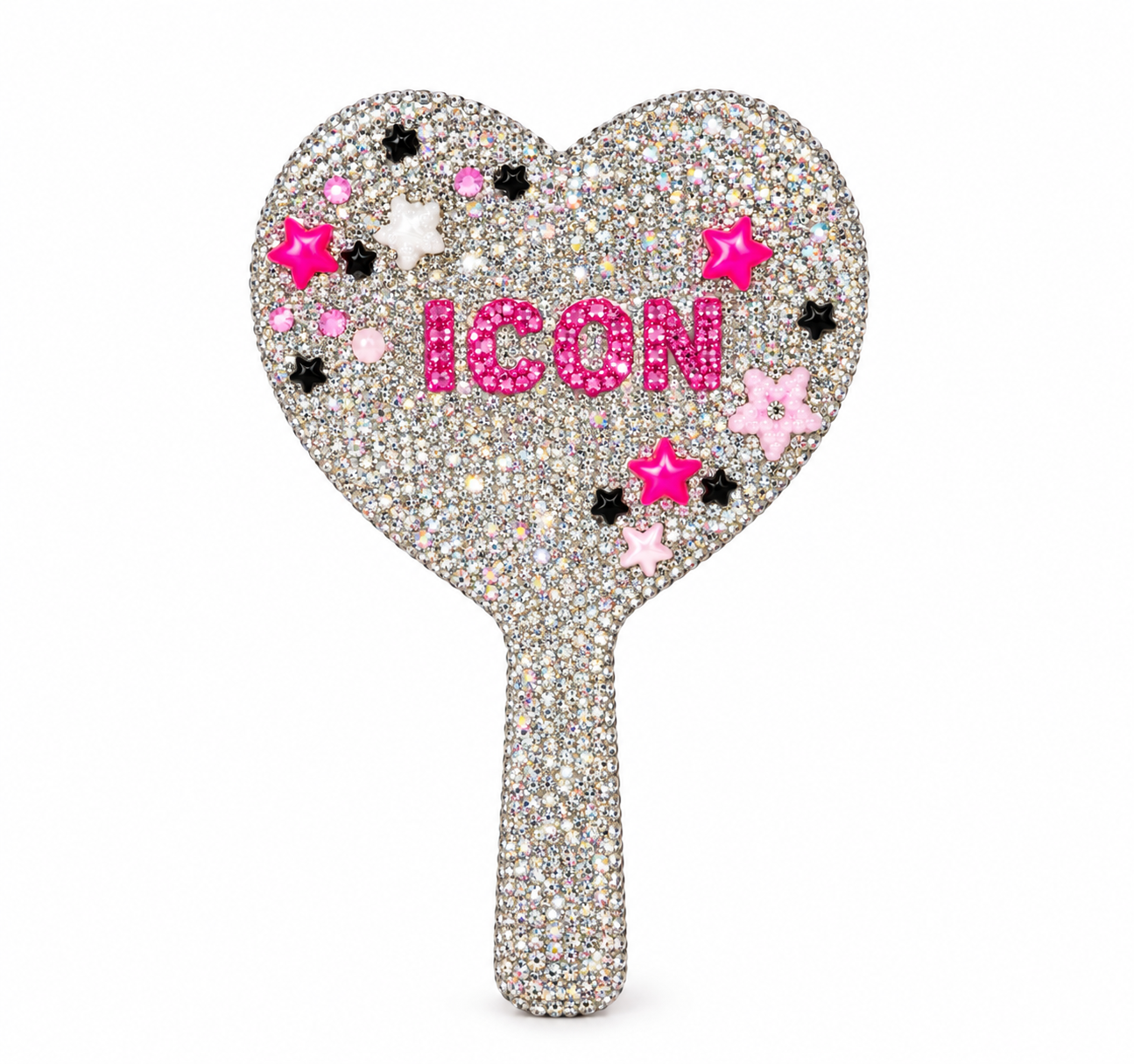 Custom Bejeweled Handheld Mirror