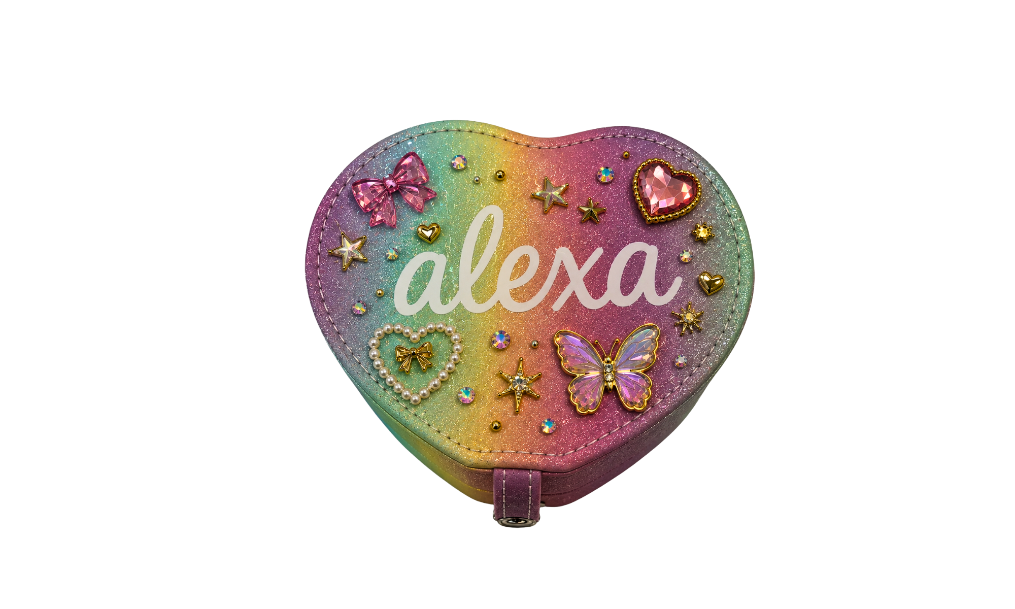 Personalized Heart Jewelry Box