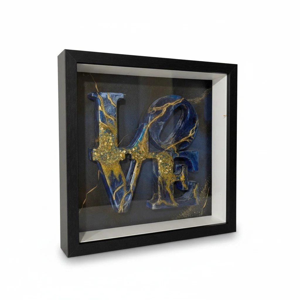 Mixed Media LOVE Shadowbox