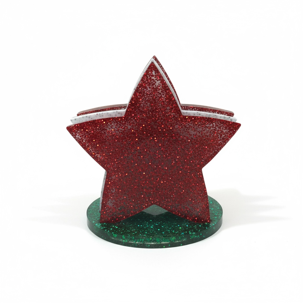Christmas Resin Star Coasters