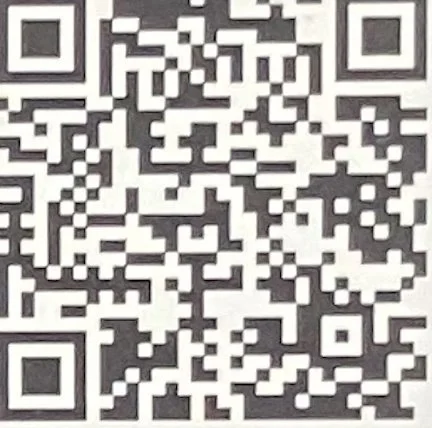 QR code on a white background