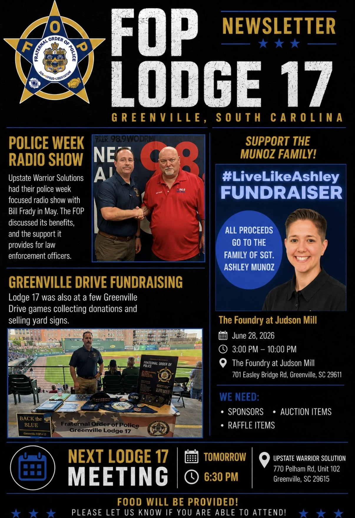 Recap Police Week and the #LiveLikeAshley Fundraiser