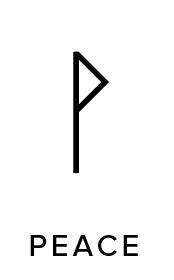 A black peace symbol with the word 'PEACE' underneath on a white background.