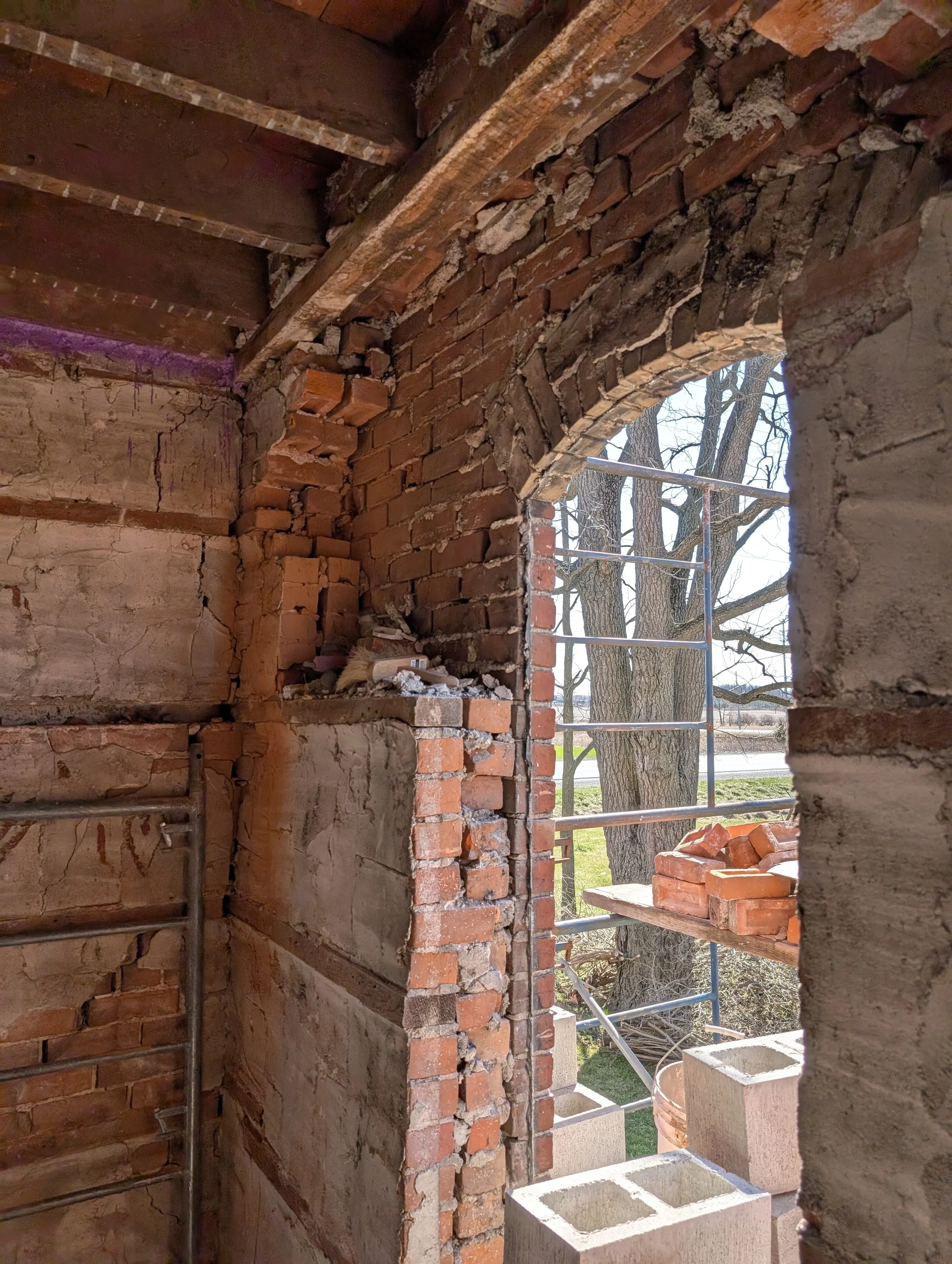 MASONRY RECONSTRUCTION: 160 year old triple brick building
