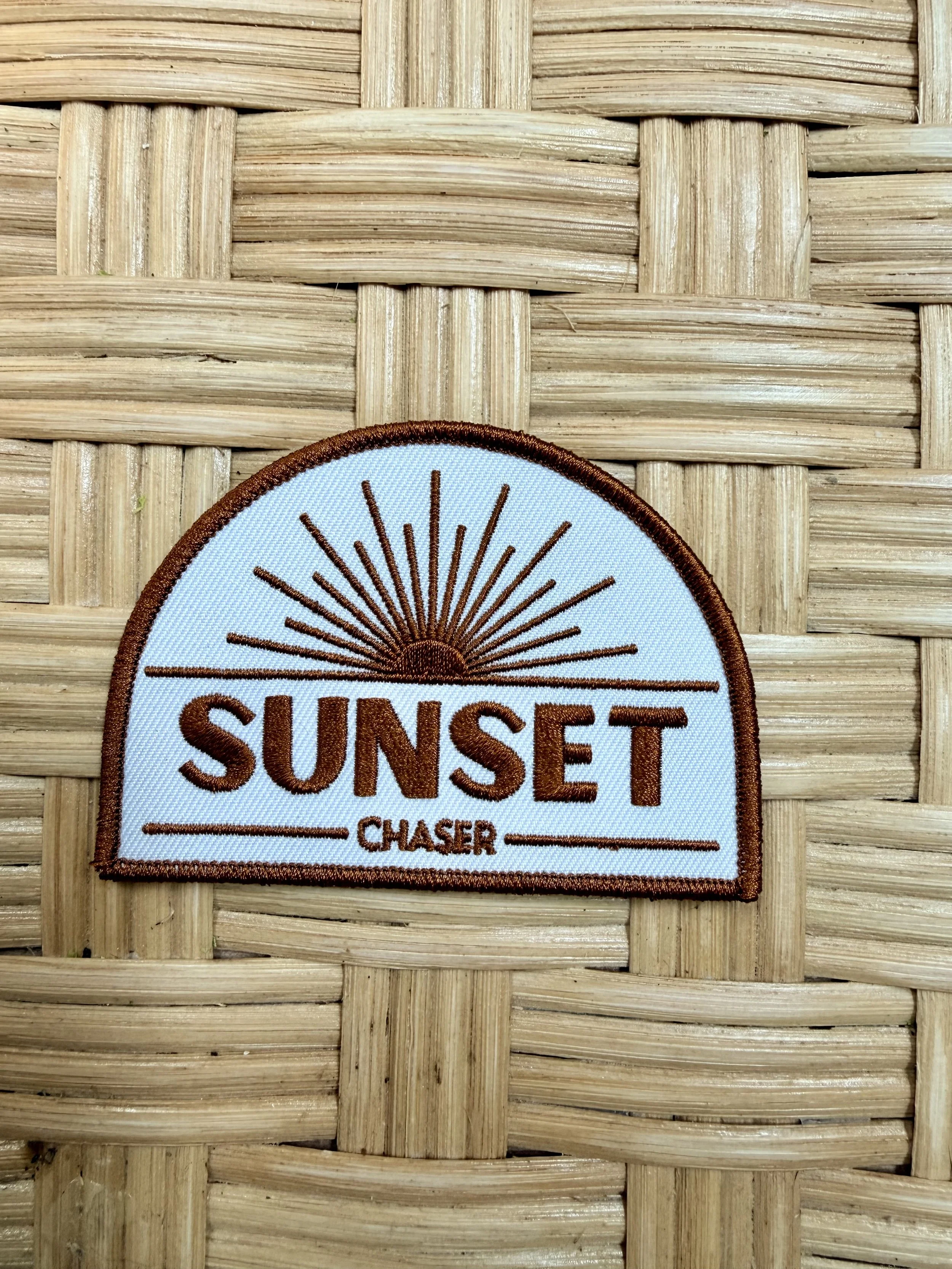 Sunset Chaser Embrodered Iron on Patch
