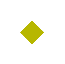 A yellow diamond shape in the center with white text around it that says 'Thank you for checking us out' in a circular pattern.