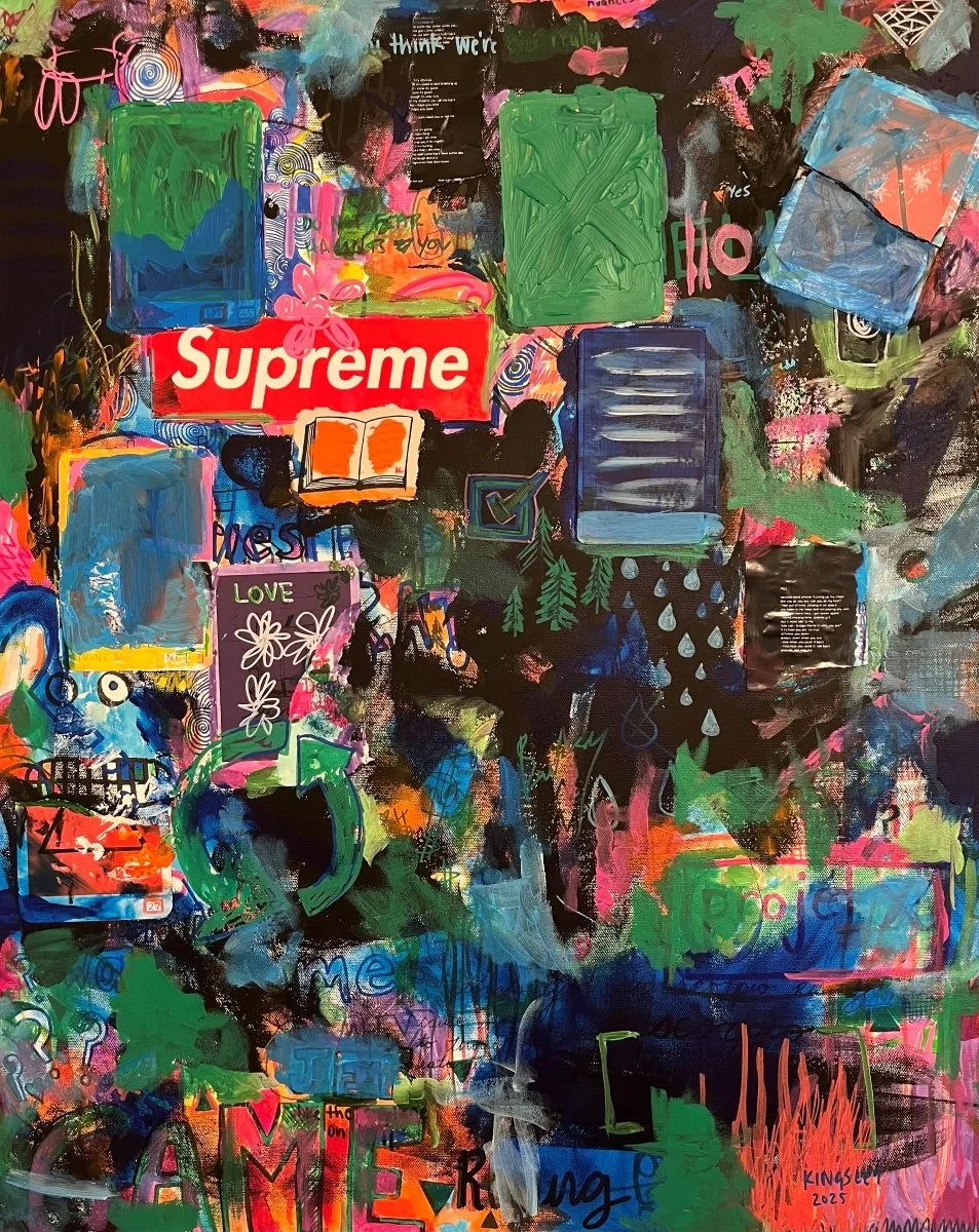 No. 10 (2025). Mixed media on canvas.