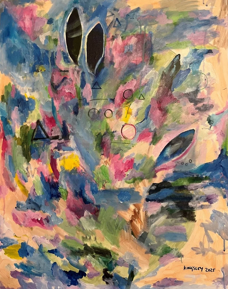 No. 7 (2025). Mixed media on canvas.
