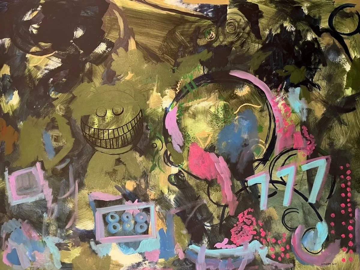 No. 04 (2025). Mixed media on canvas.