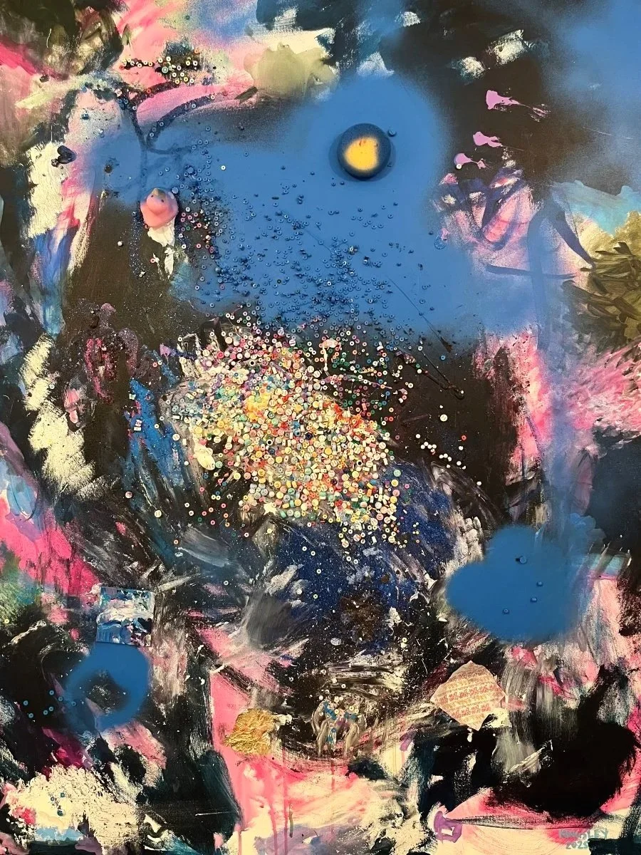 No. 19 (2025). Mixed media on canvas.