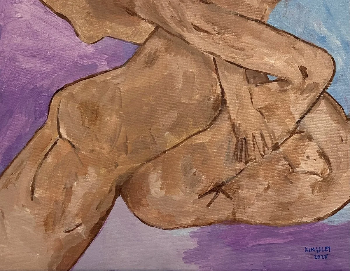 No. 03 (2025). Mixed media on canvas.