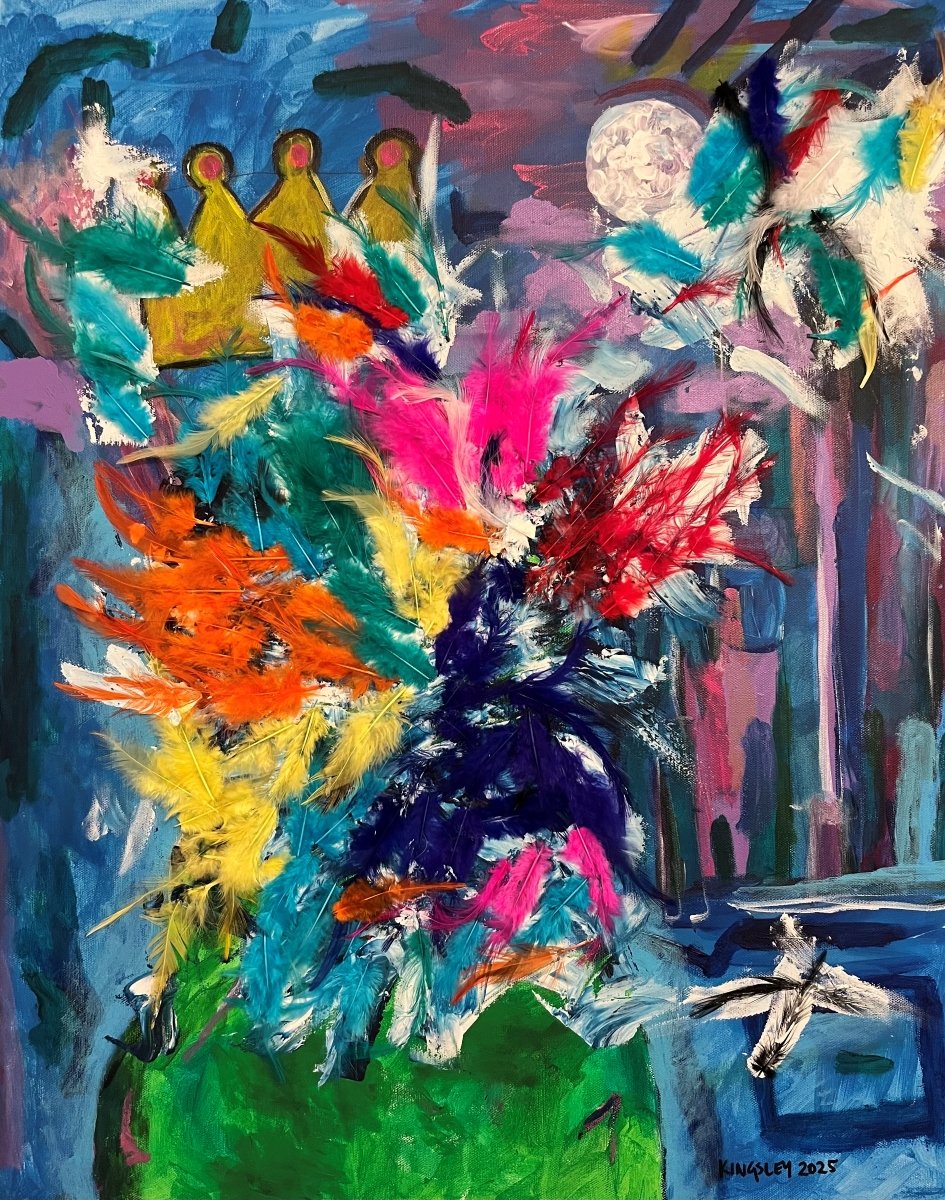 No. 15 (2025). Mixed media on canvas.