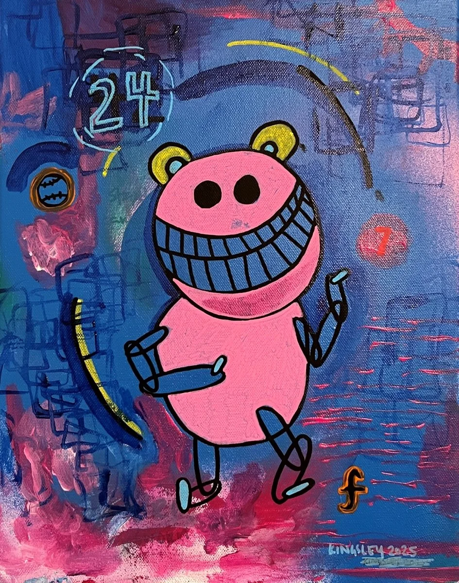 No. 13 (2025). Mixed media on canvas.