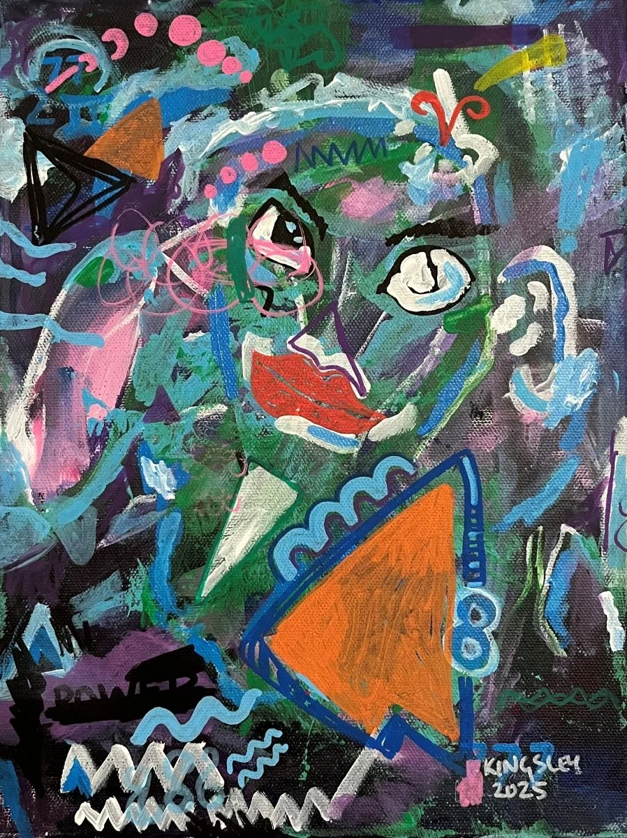 No. 12 (2025). Mixed media on canvas.