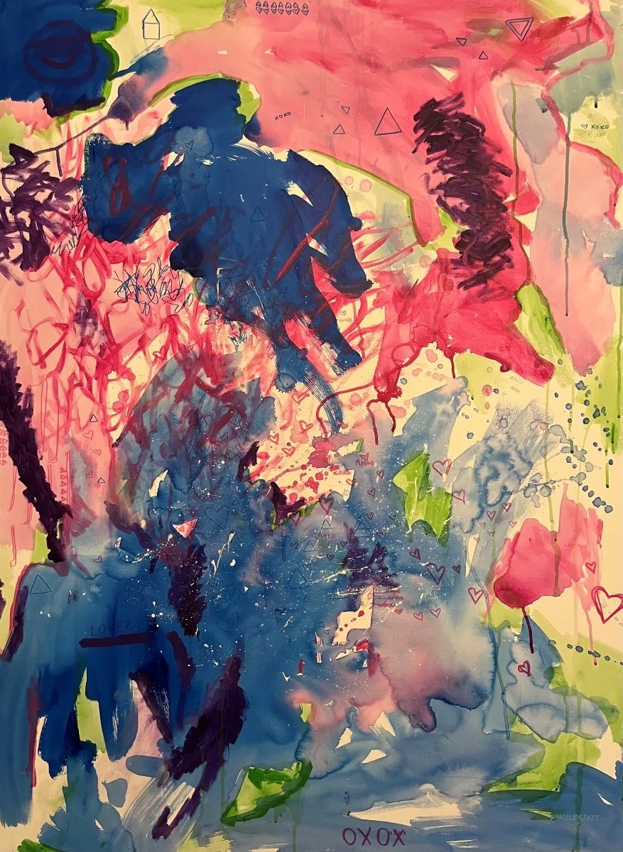 No. 17 (2025). Mixed media on canvas.