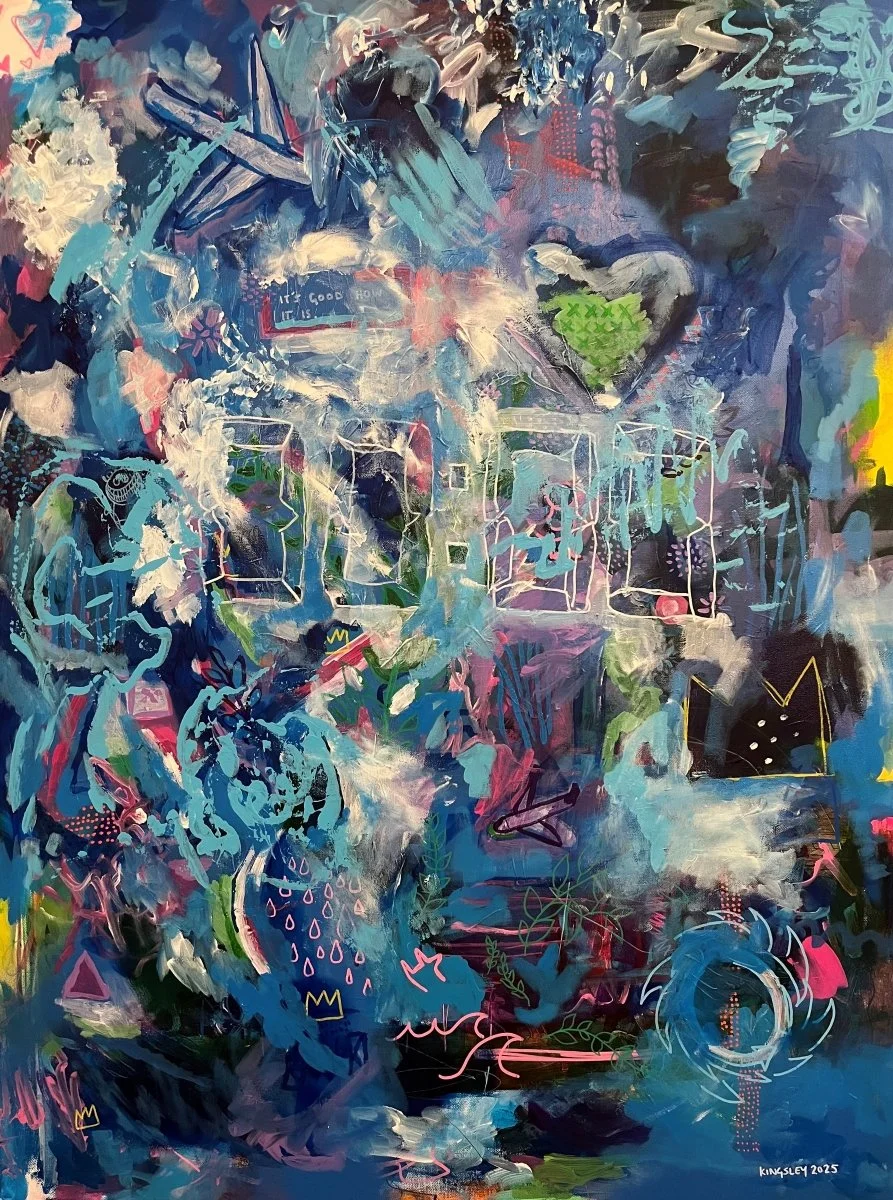 No. 2 (2025). Mixed media on canvas.