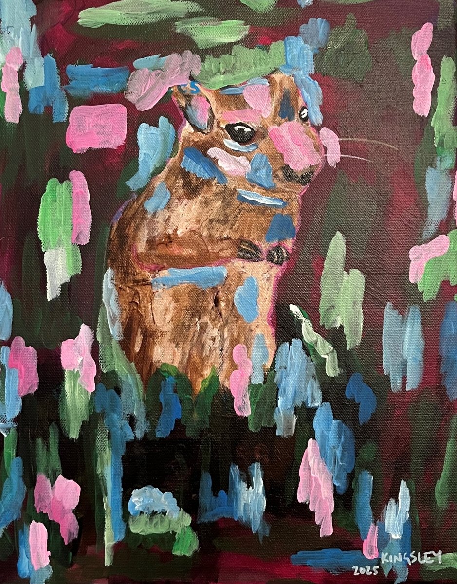 No. 8 (2025). Mixed media on canvas.