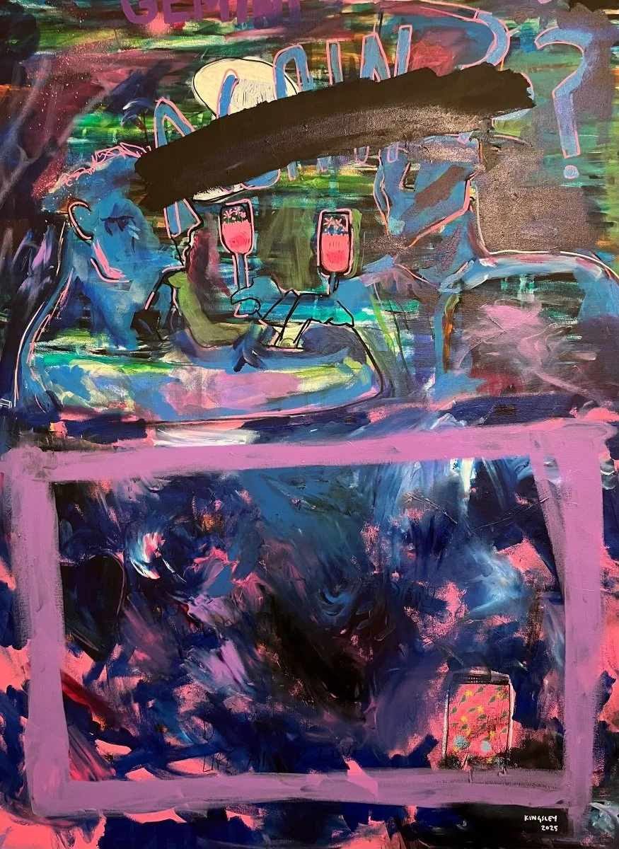 No. 4 (2025). Mixed media on canvas.