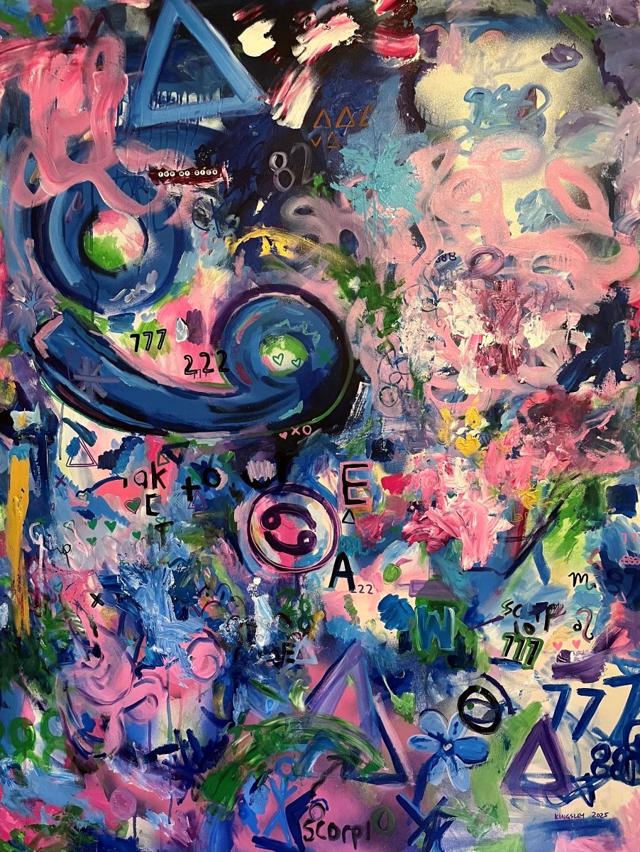 No. 1 (2025). Mixed media on canvas.