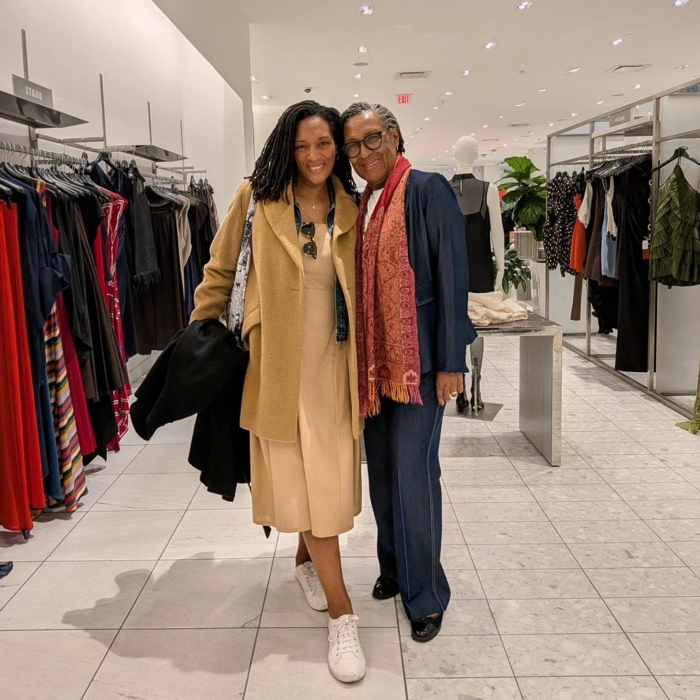 Photocopy

The lady at Holt Renfrew (Calgary) : "HI ladies! Now, I may be guessing but you're mother and daughter, right?!"
😁

I'm also her personal shopping assistant