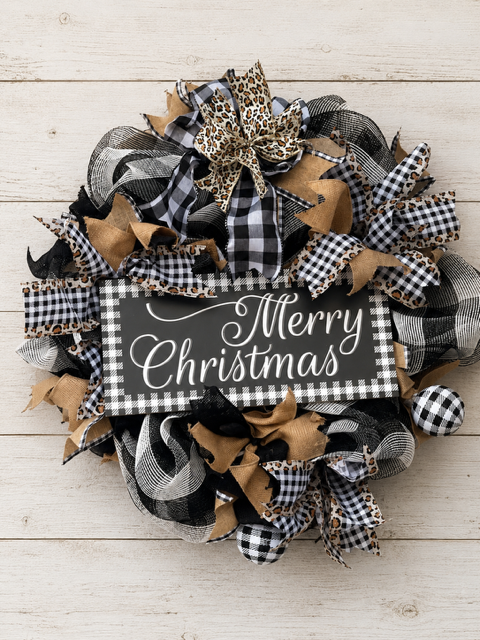 Buffalo Print Merry Christmas