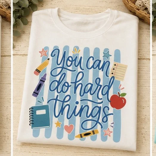 You Can do Hard Things Teacher T-Shirt