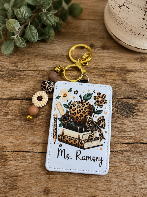 Personalized Teacher Badge Holder