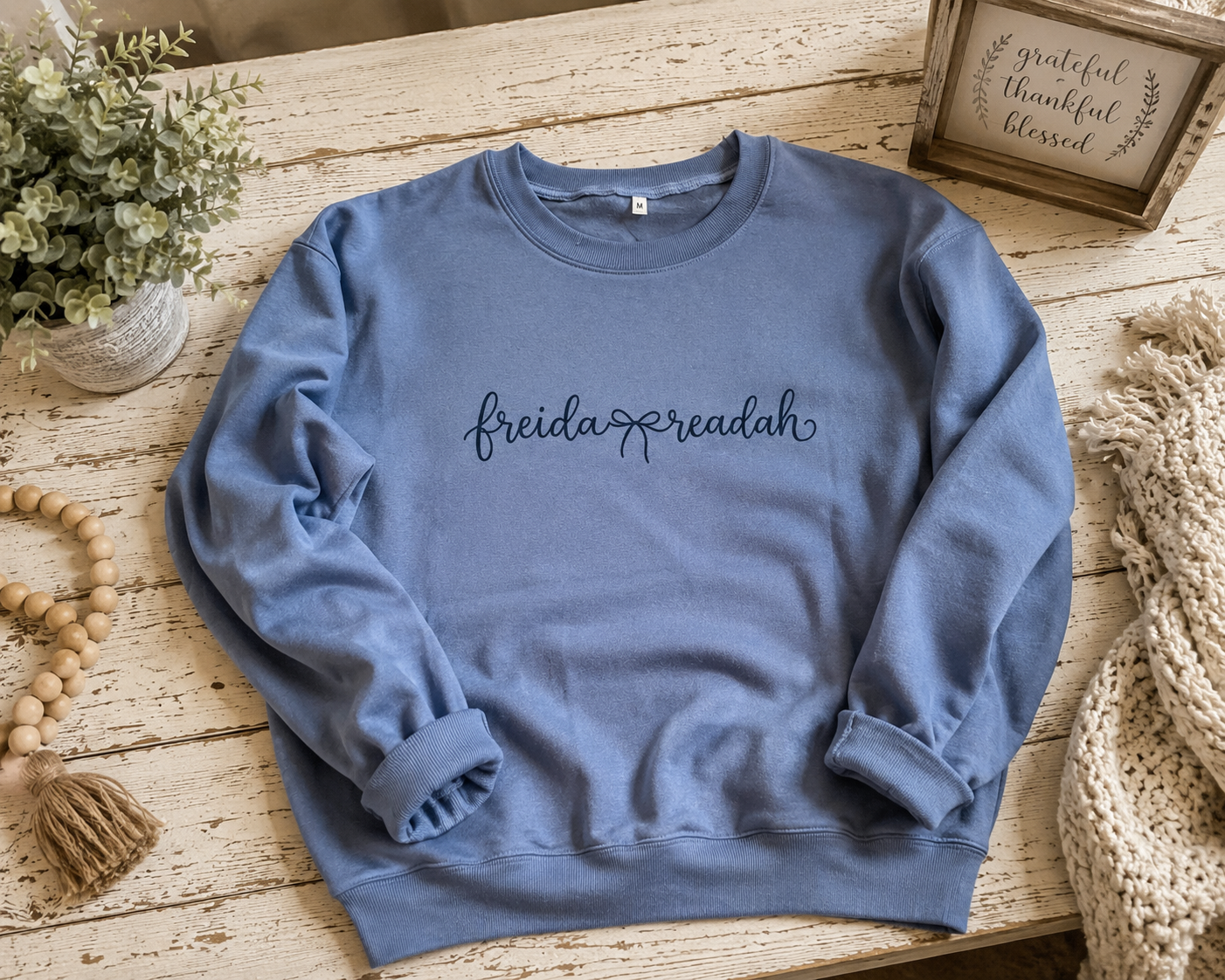 Freida Readah Bow Crewneck Sweatshirt