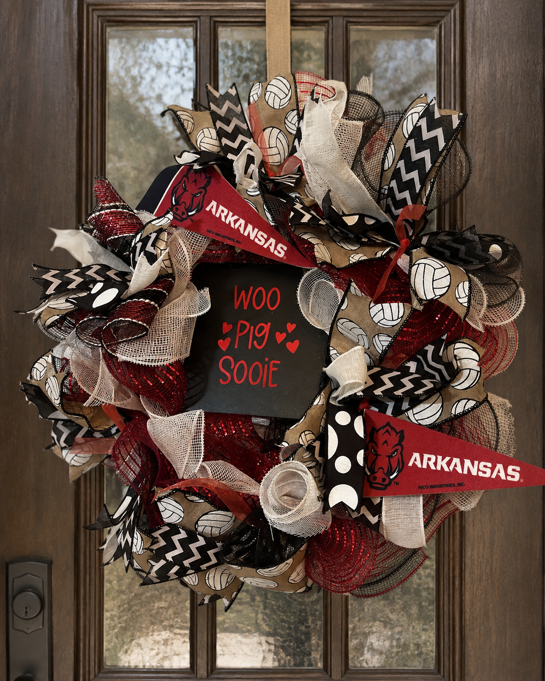 Custom College Themed Wreath