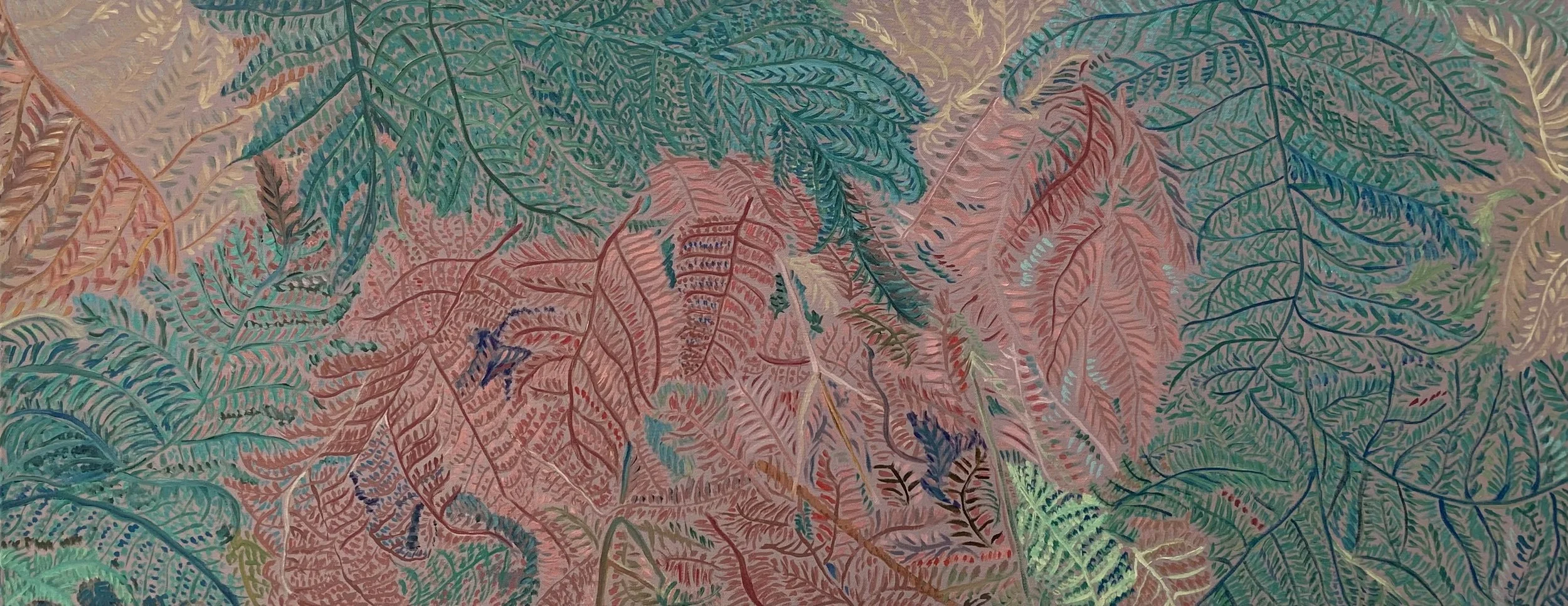 Bracken Landscape I 2026, oil on canvas, 33x83cm £1850 on view: COLOUR @340 Kings Road