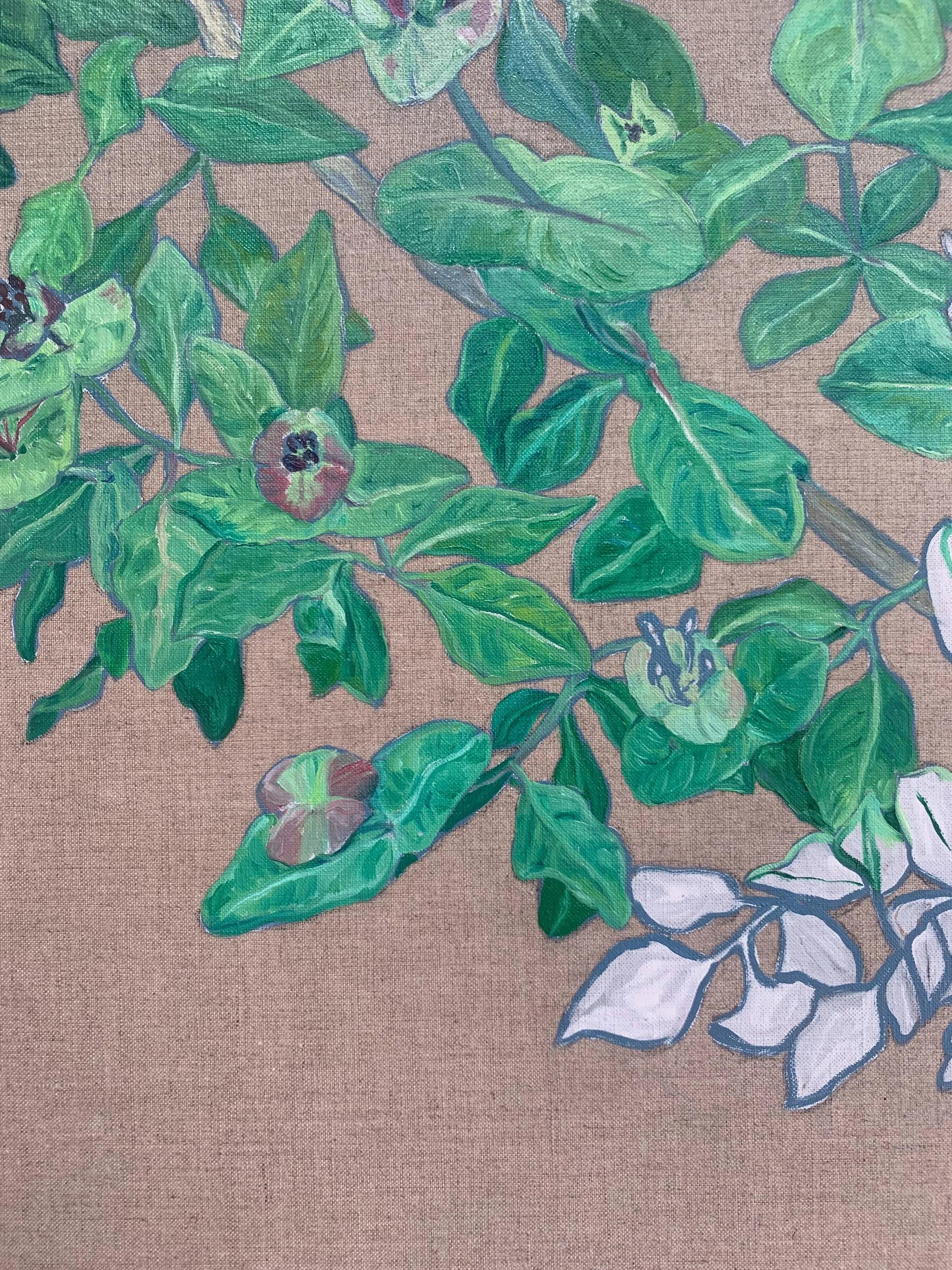 Detail - honeysuckle in progress.
New work coming soon.

#britishartist #paintingplants #japanesehoneysuckle #wildlife #oilpainting