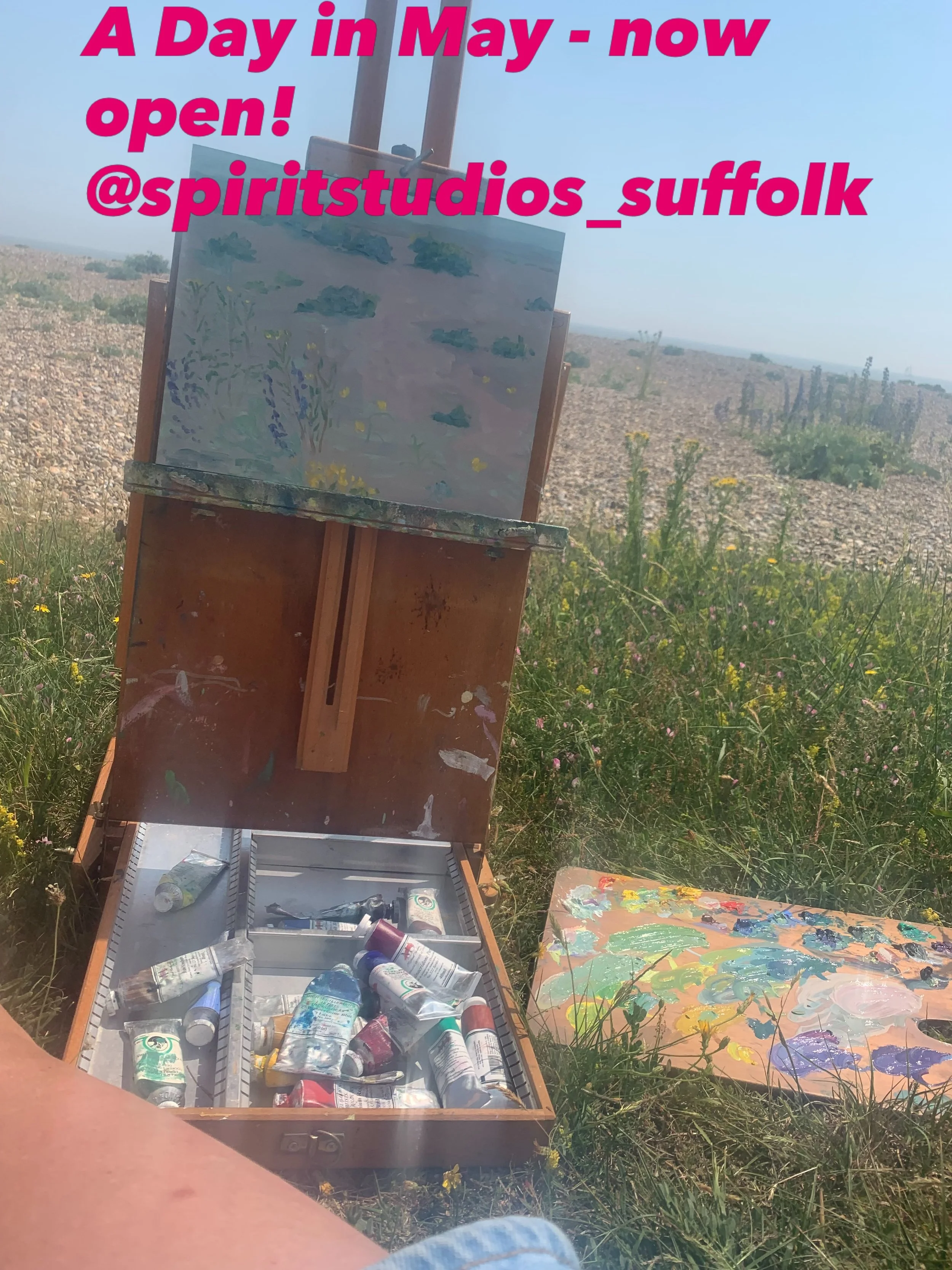Remembering a happy morning painting on Thorpeness Beach, Suffolk 🌿🌊

#landscapepainting #buyartonline #raisingawareness #environment #contemporaryart
