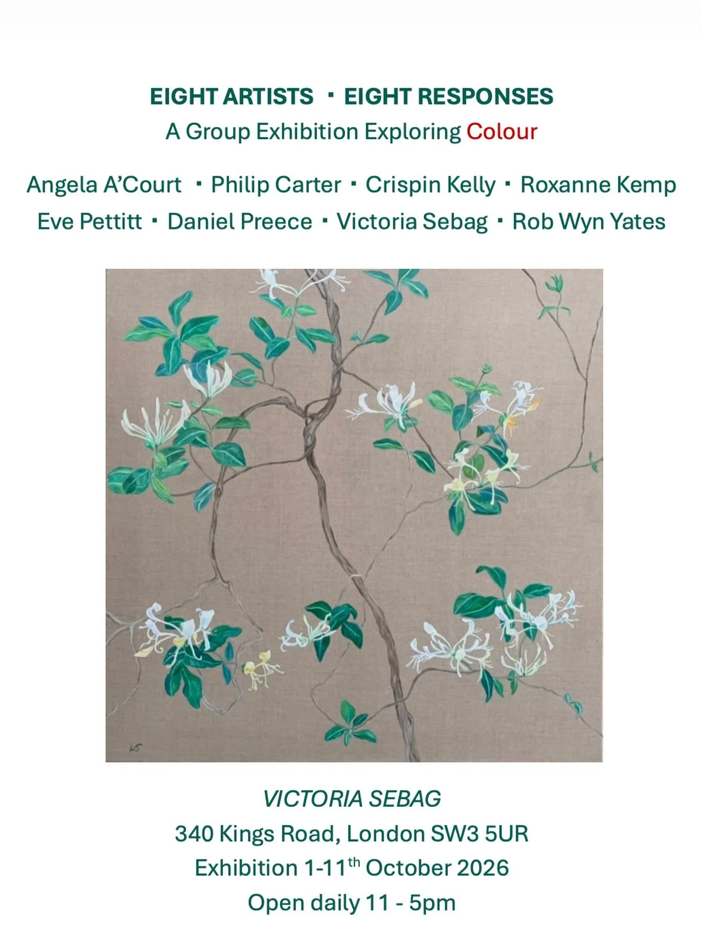 Excited to see this exhibition come together next week &amp; be part of this joyful group of painters and makers. 

#britishartist #ownart #oilpainting #groupexhibition #whatsoninchelsea