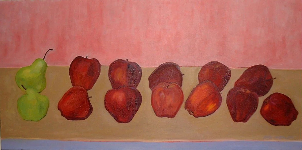 red apples, green pears against rose-1.JPG