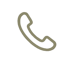 Outline of a telephone receiver.