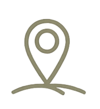 Icon of a map pin marker with a location point inside