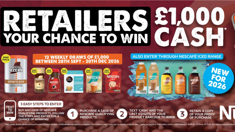 Chance to win £1000 with Nescafe