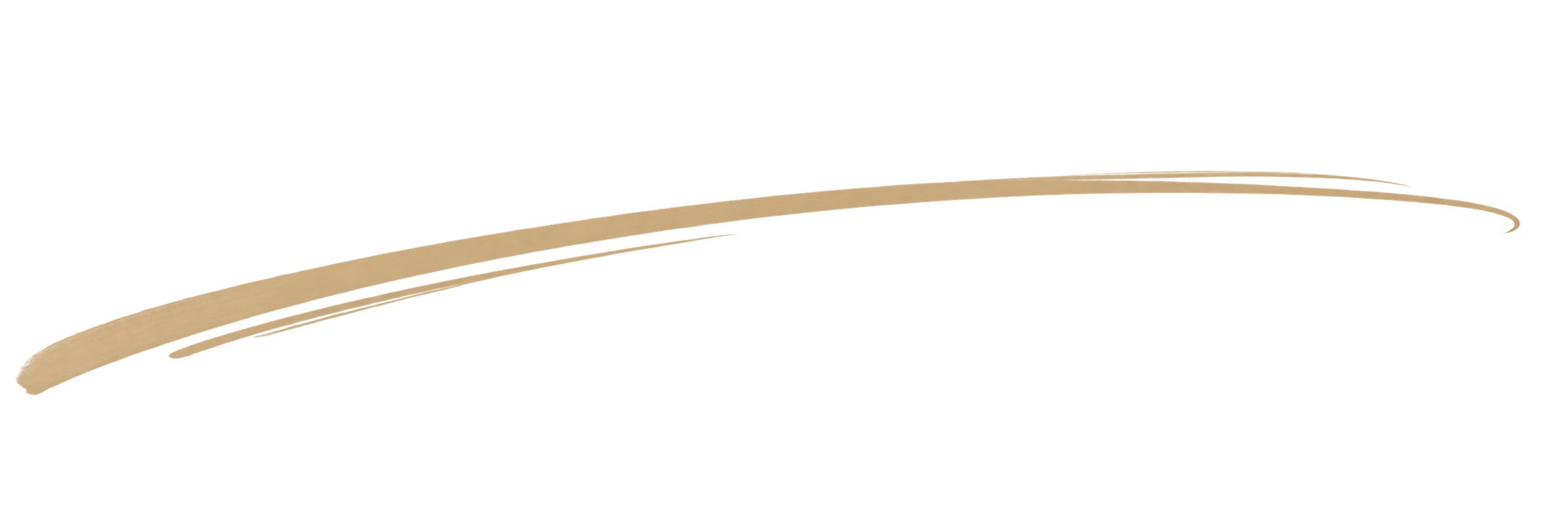 Diagram of a railway track transition curve with a section of straight track leading into a curved track, showing the gradual change in radius and track alignment.