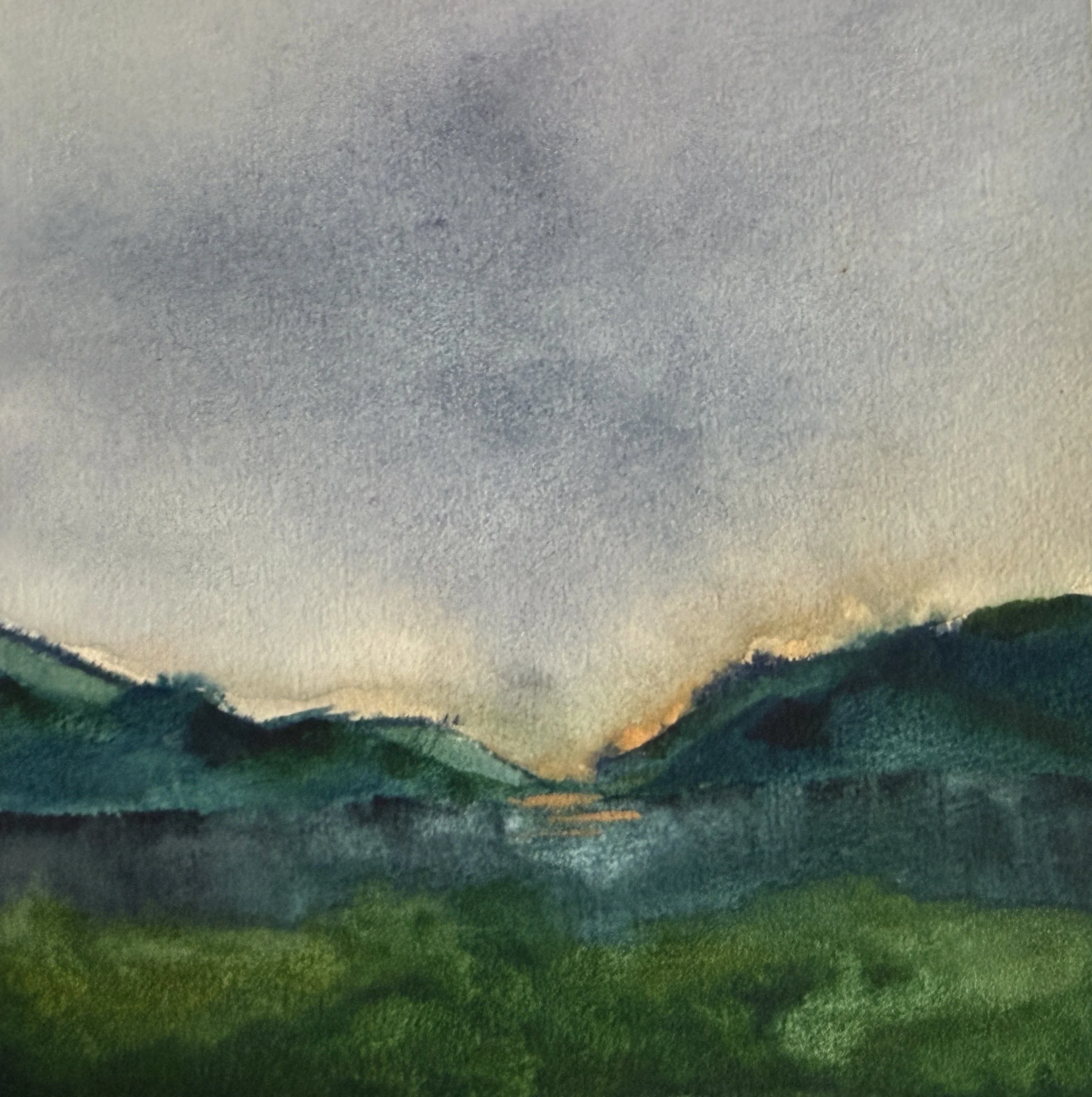 Mountain View | Watercolor