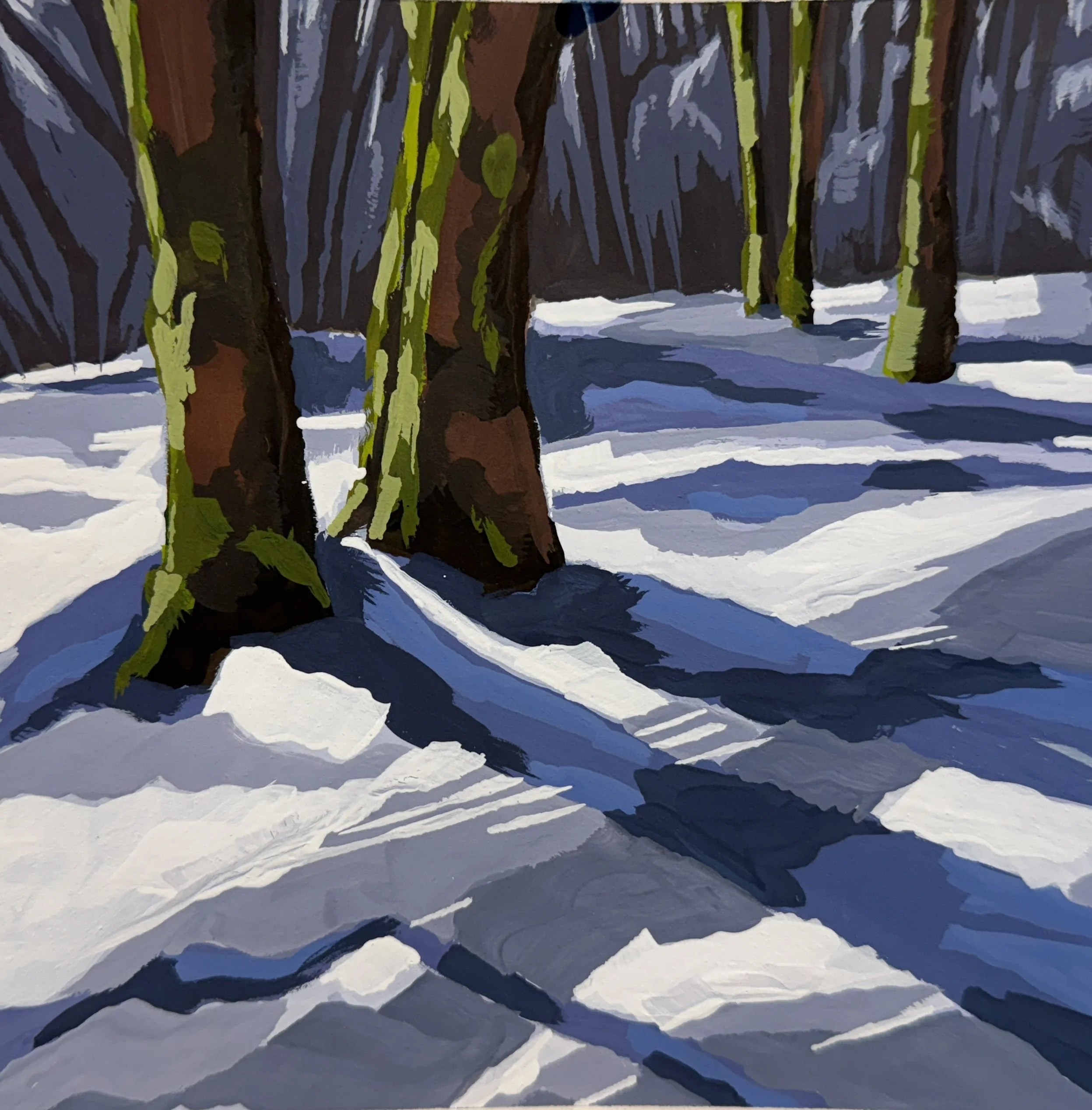 Winter Shadows | Gouache