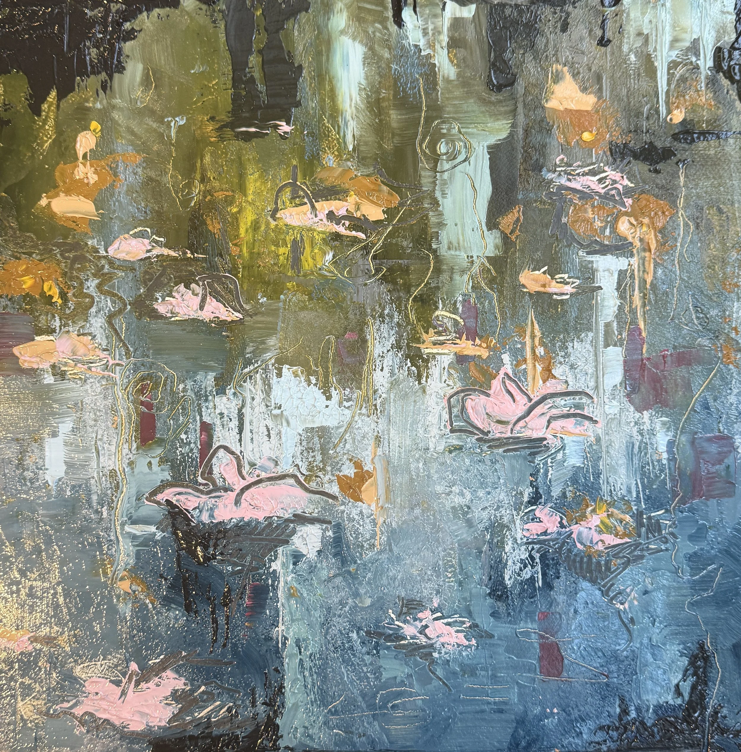 Lily Pond | Oil on Paper