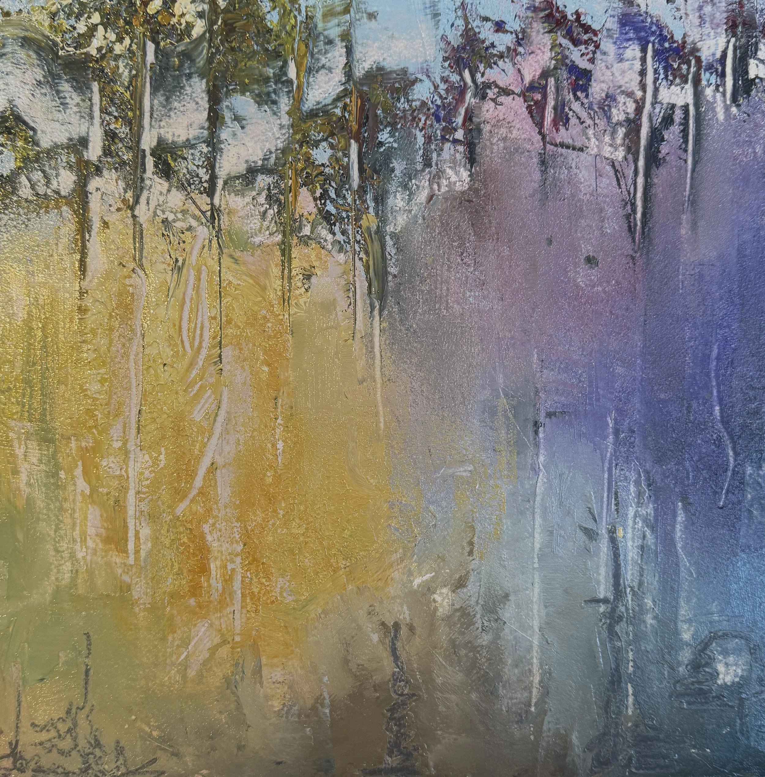 Rainbow Forest | Oil on Paper