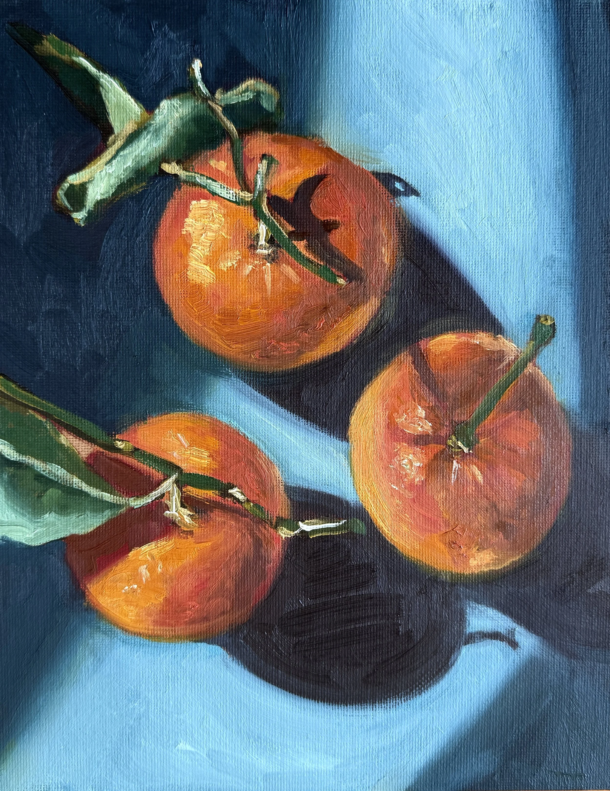 Three Tangerines - Oil