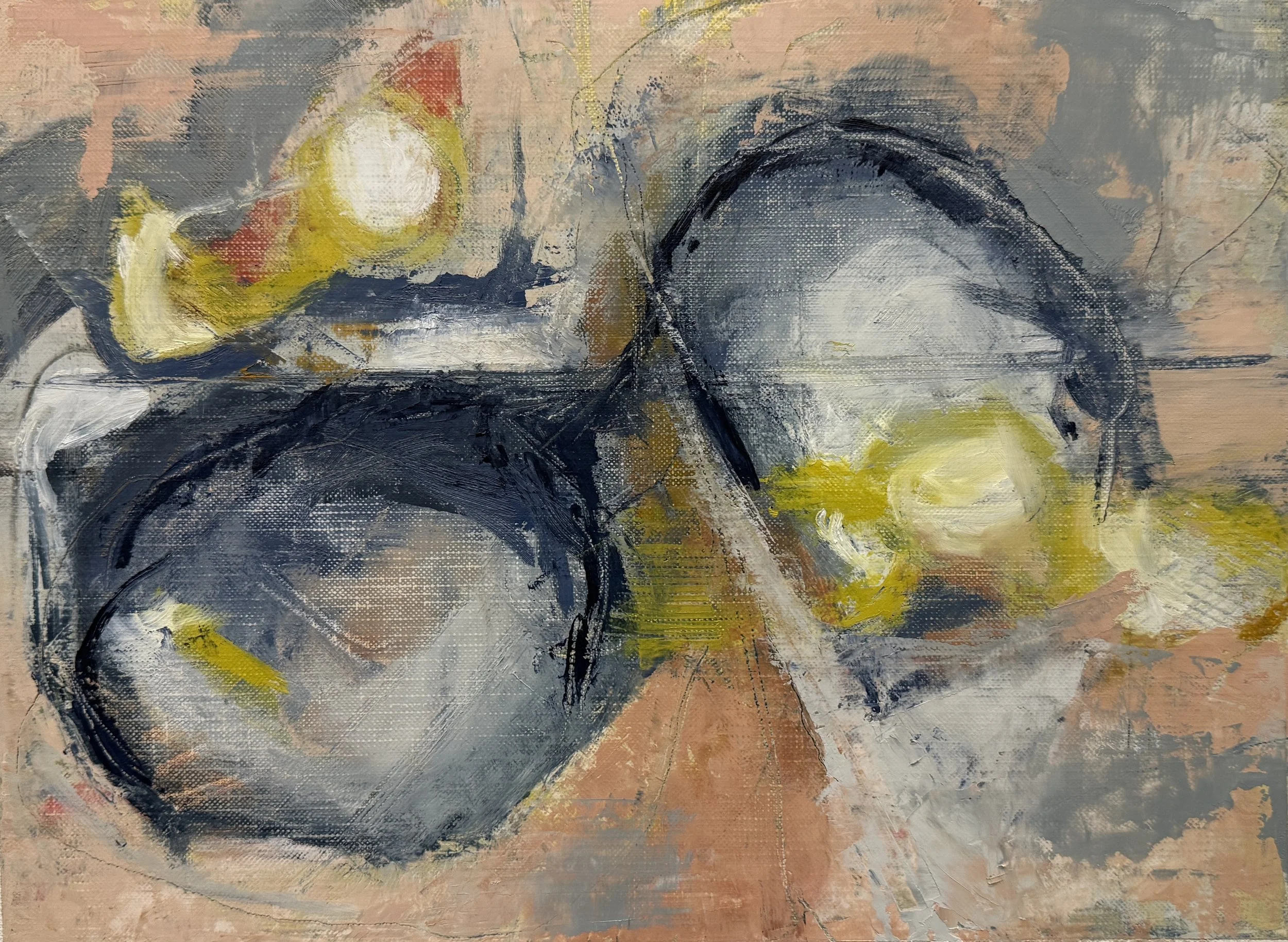 Two | Oil on Paper