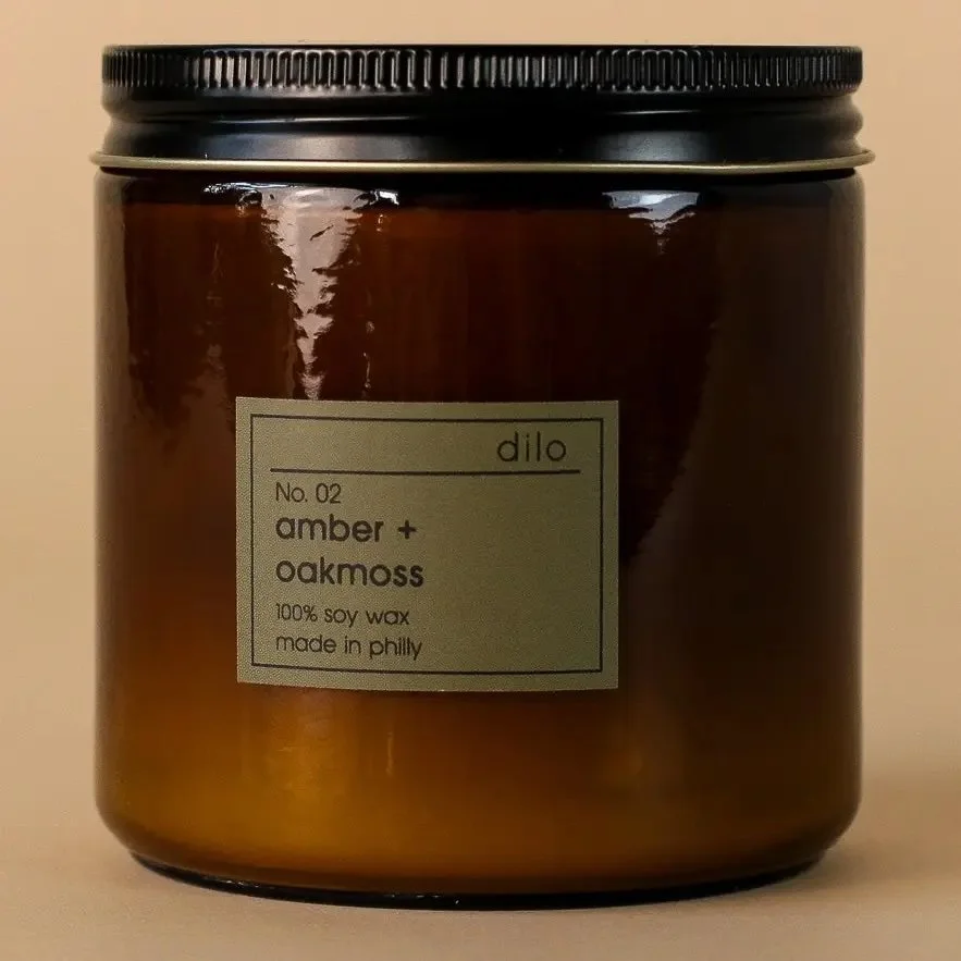 dilo. No. 02 - Amber + Oakmoss Candle